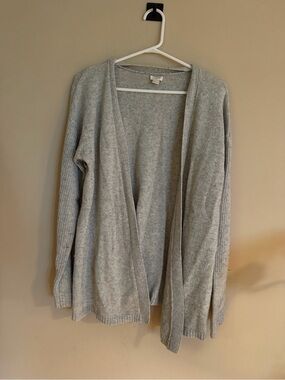 J. Crew Light Gray Open-Front Women's Cardigan